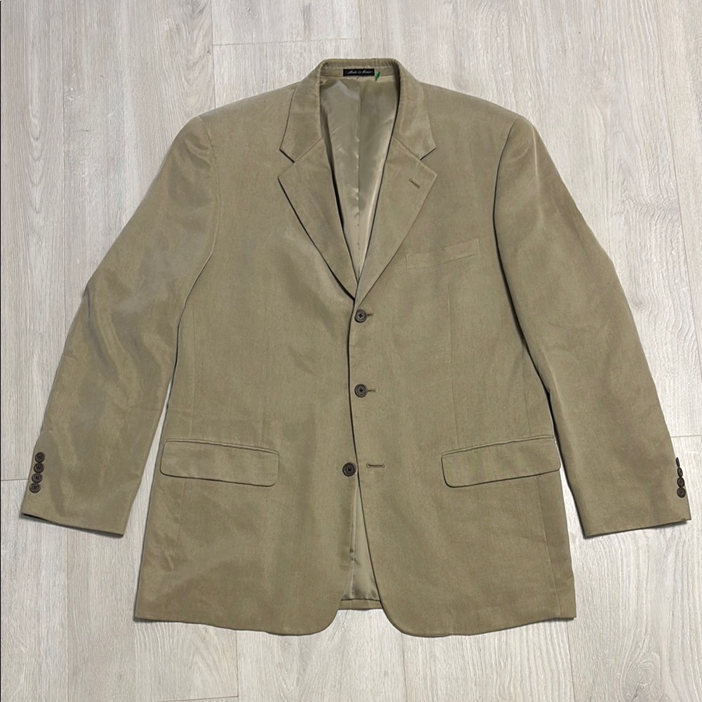 🔥BUNDLESALE Mens 44L Alfani Tan Sport Coat Jacket Tencel Lyocell